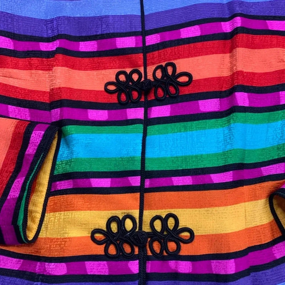 Vintage Silk Multi Color Blazer - Picture 2 of 8